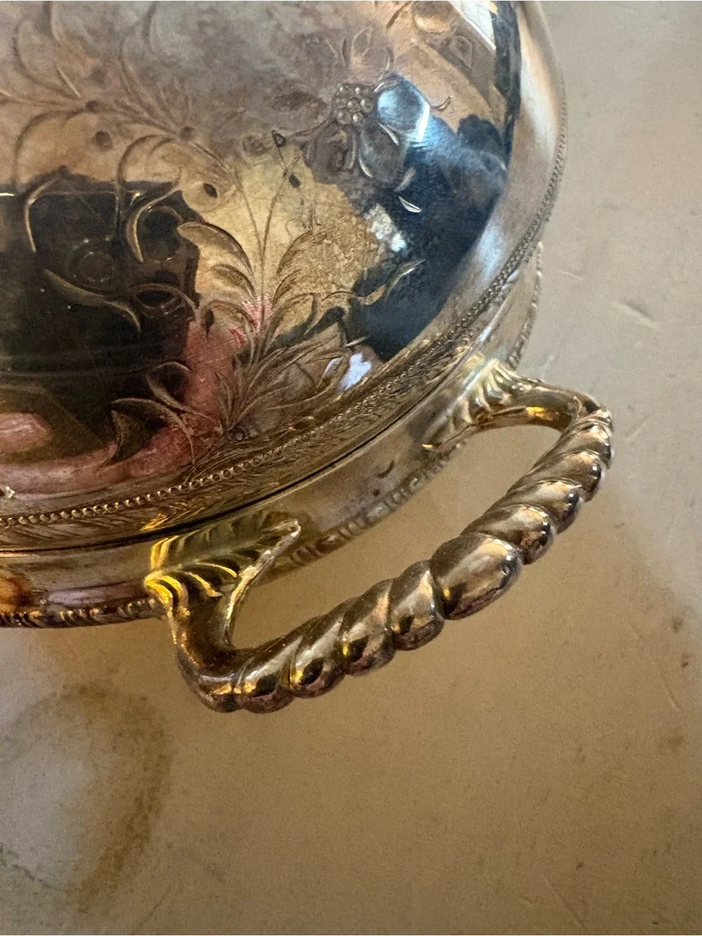 Antique Pairpoint Mfg Co Quadruple Silver Plate Domed Butter Dish Cooler 5166